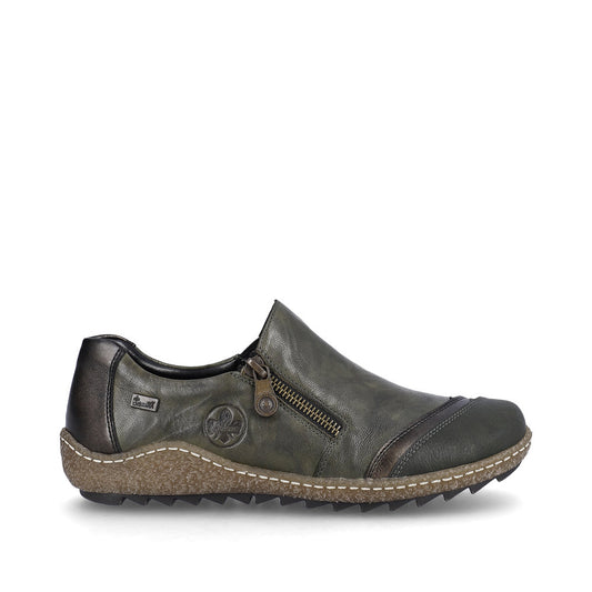 Rieker Ladies Zip Sided Tex Lined Shoe