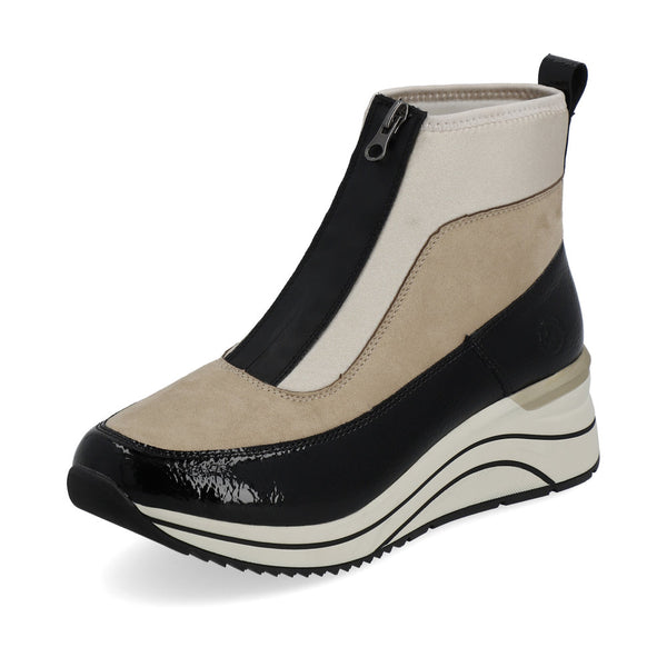 Remonte Ladies Zip Front Sporty Ankle Boot
