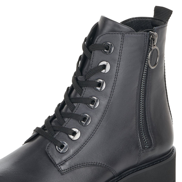 Remonte Ladies Zip side Lace Up Ankle Boot