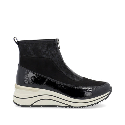 Remonte Ladies Zip Front Sporty Ankle Boot