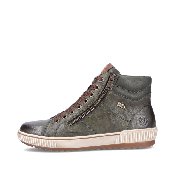 Remonte Ladies Zip Side lace Up High Top