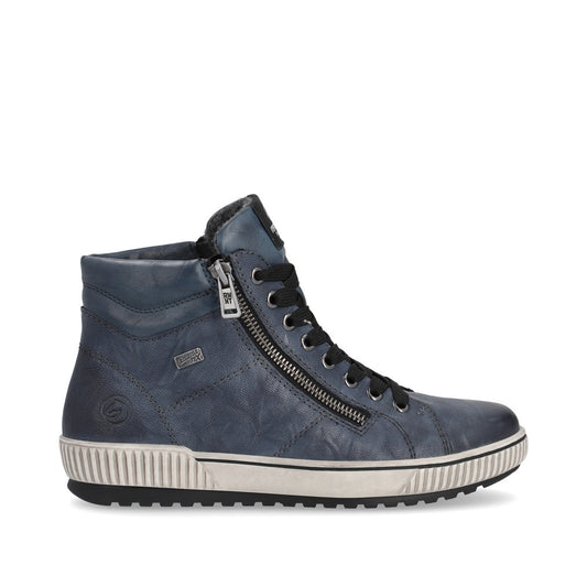 Remonte Ladies Zip Side lace Up High Top