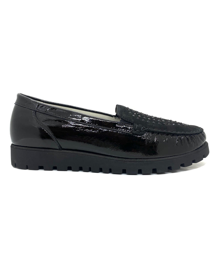 Waldlaufer Hegli Ladies Sparkle Trim Loafer Hobson Shoes