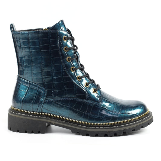 Lunar Regan Ladies Chunky Lace Up Ankle Boot