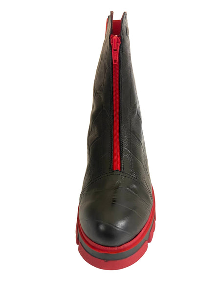 Jose Saenz Noelia Ladies Contrast Zip Calf Boot