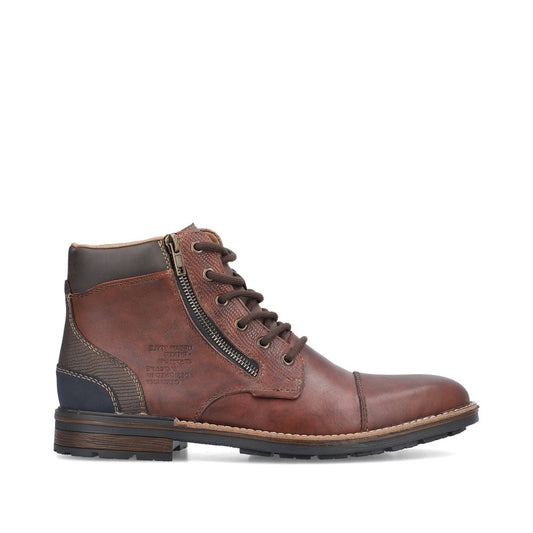 Rieker Mens Lace Up Ankle Boots