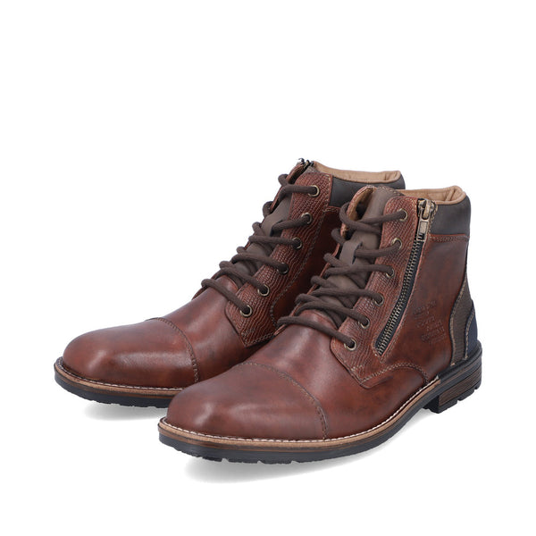 Rieker Mens Lace Up Ankle Boots