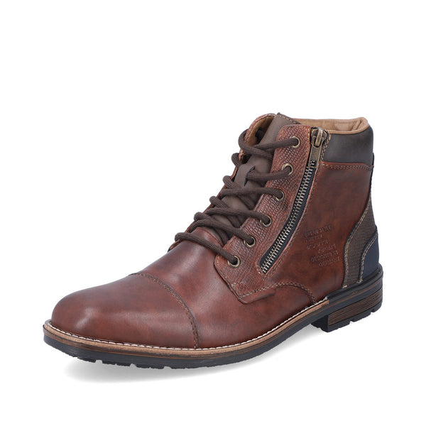 Rieker Mens Lace Up Ankle Boots