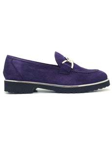 HB Shoes Ladies Suede Abetone Sole Loafer