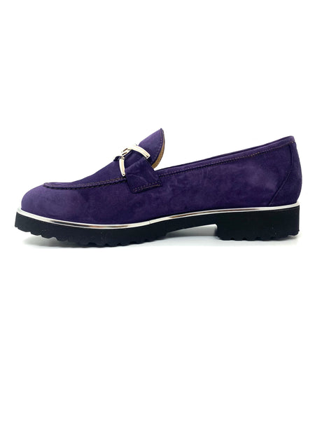 HB Shoes Ladies Suede Abetone Sole Loafer