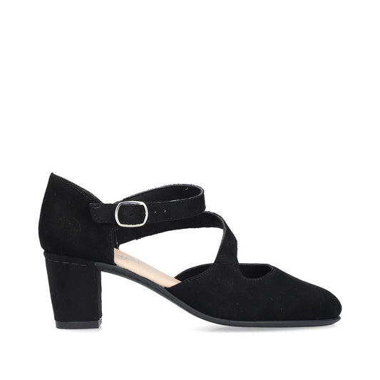 Rieker ladies Cross Strap Court Shoe