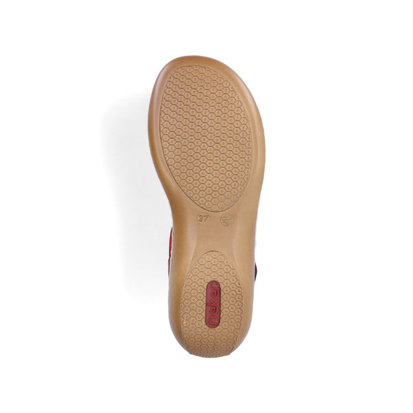 Rieker Ladies Cross Strap Velcro Sandal