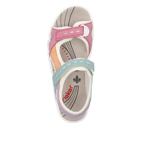 Rieker Ladies Multi Coloured Walking Sandal