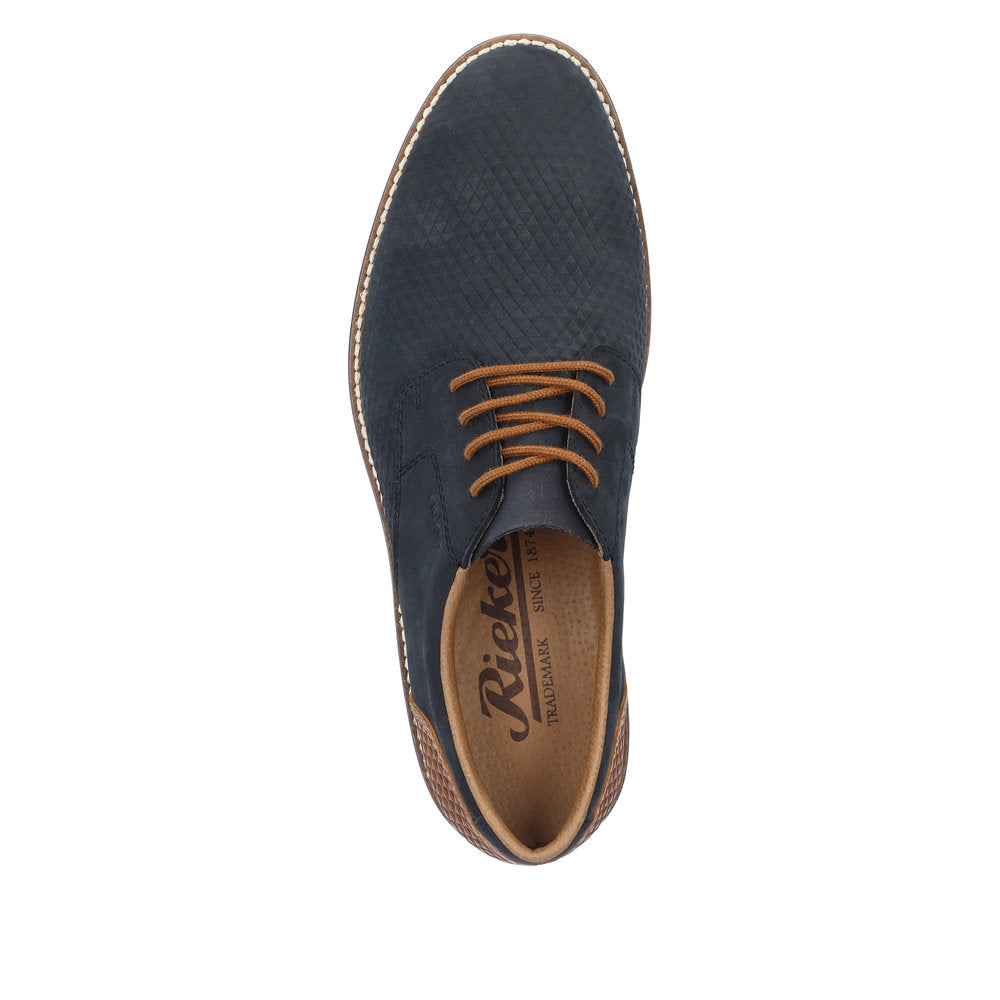Rieker Mens B3313 Lace Up Loose Insole Sneakers, Brown 24