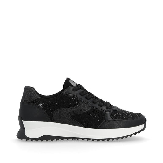 Rieker Evolution Ladies Crystal Trim Lace Sneaker