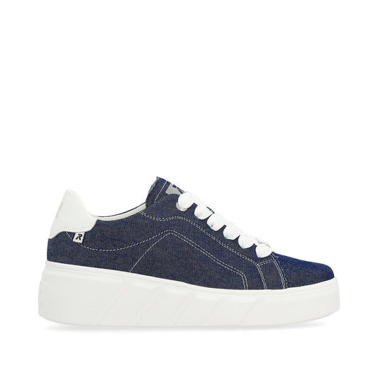 Rieker Evolution Ladies Denim Lace Sneaker