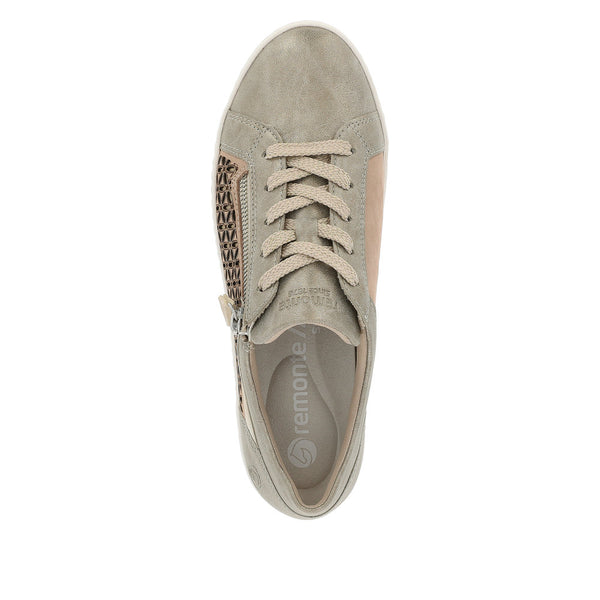 Remonte Ladies Odense Zip And Lace Up Sneaker