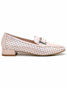 Bioeco Ladies Perforated Leather Loafer