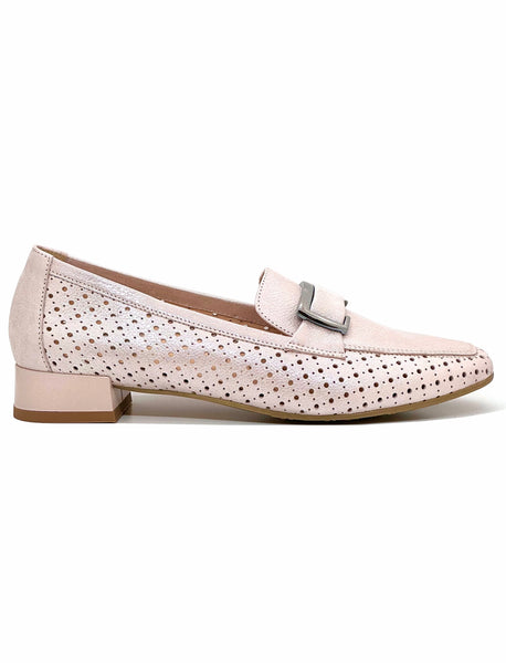 Bioeco Ladies Perforated Leather Loafer