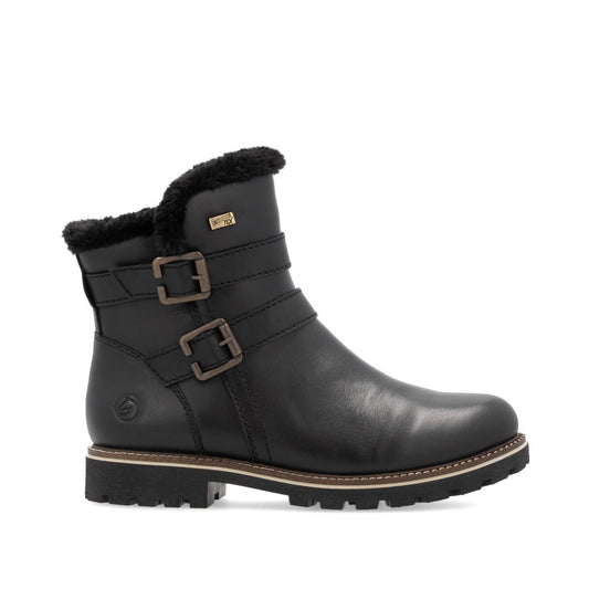 Remonte Ladies Buckle Side Warm Lined Ankle Boot