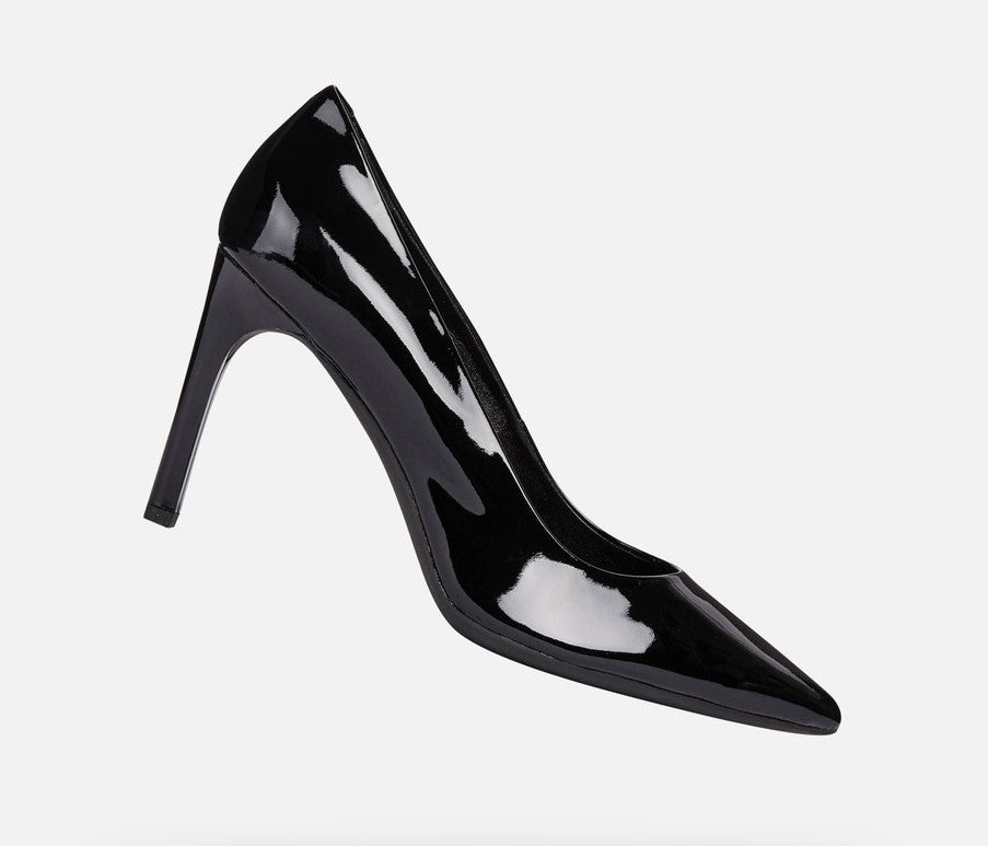 Geox Faviola Ladies Slim Heel Patent Court Shoe