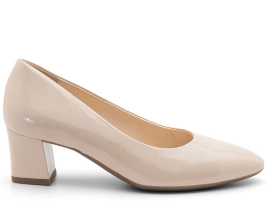 Ara Antonella Ladies Crinkle Patent Court Shoe