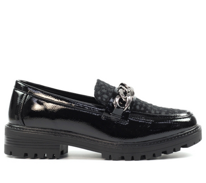 Lunar Checo Snaffle Trim Chunky Sole Loafer