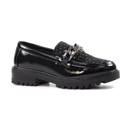 Lunar Checo Snaffle Trim Chunky Sole Loafer