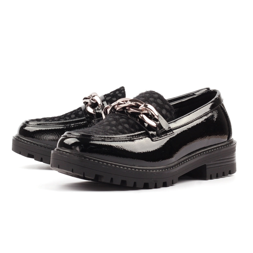 Lunar Checo Snaffle Trim Chunky Sole Loafer