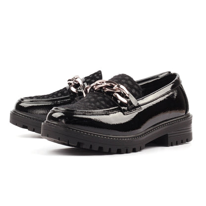Lunar Checo Snaffle Trim Chunky Sole Loafer