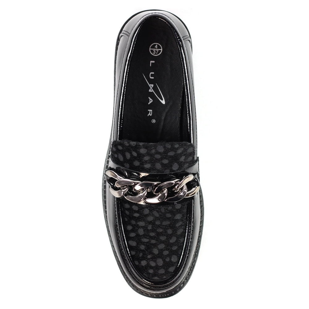 Lunar Checo Snaffle Trim Chunky Sole Loafer