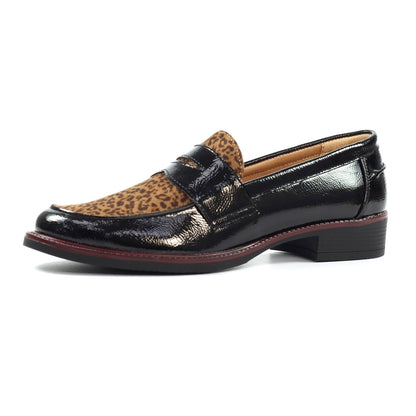 Lunar Titan ladies Animal Print Vamp Loafer