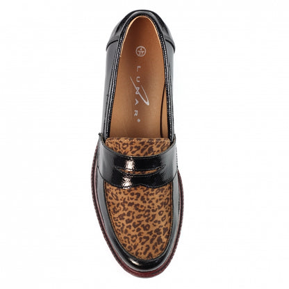 Lunar Titan ladies Animal Print Vamp Loafer