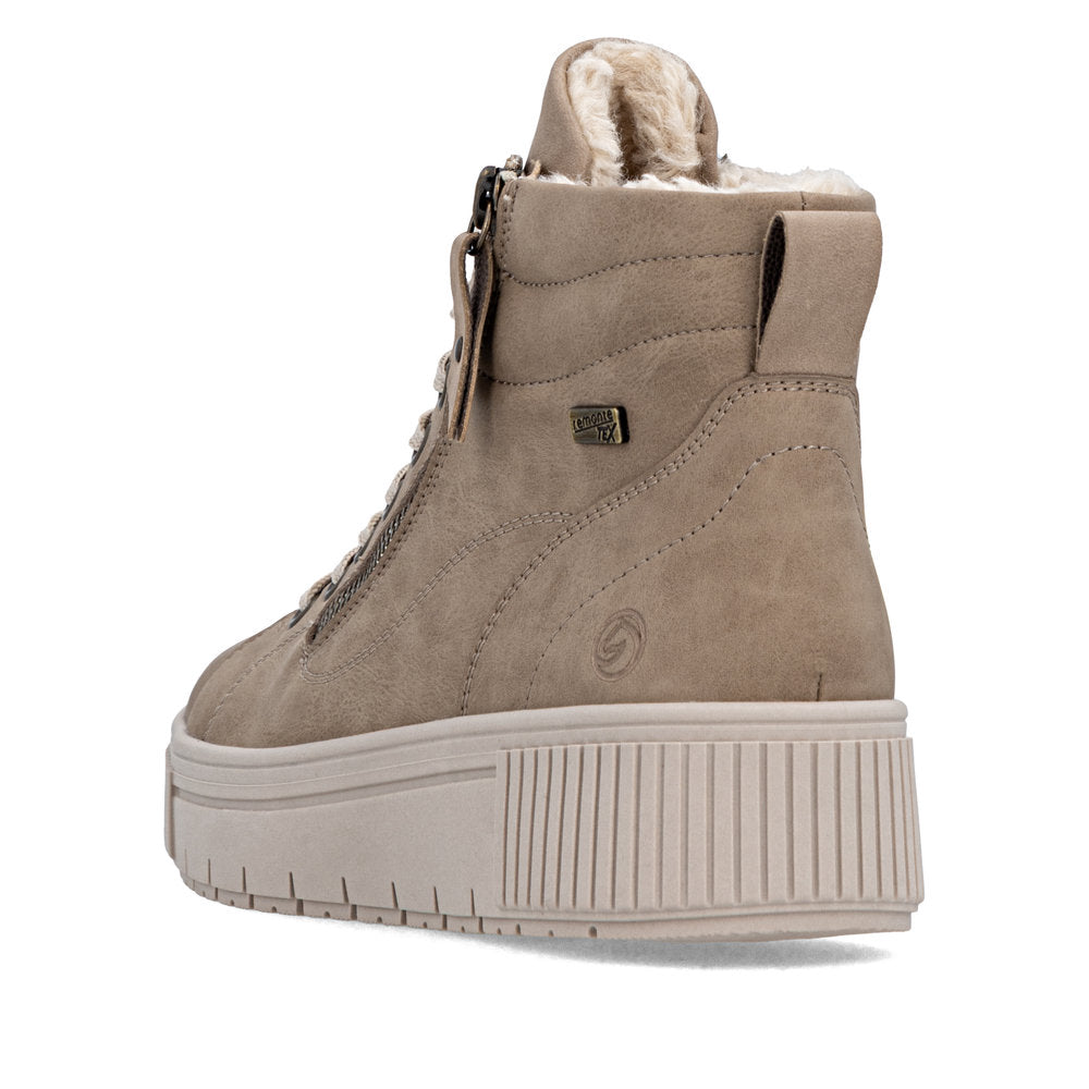 Remonte Ladies Flatform Lace Up Sneaker Boot