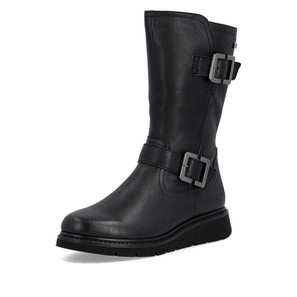 Remonte Ladies Buckle Side Biker Style Boot
