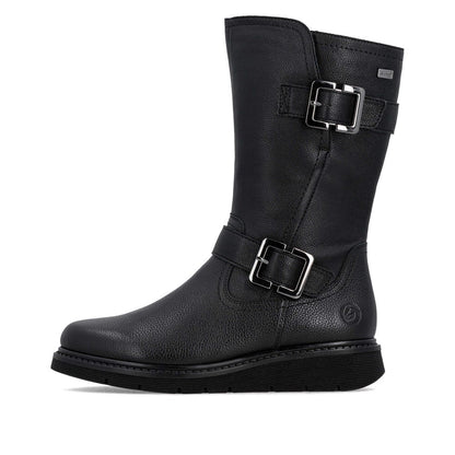 Remonte Ladies Buckle Side Biker Style Boot