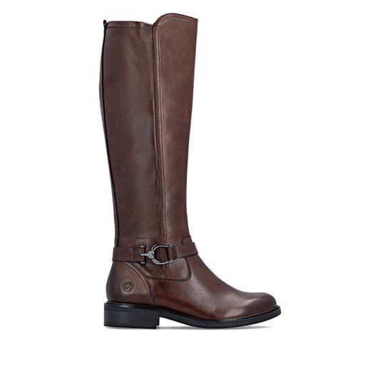Remonte Ladies Stretch Back Zip Side Long Boot