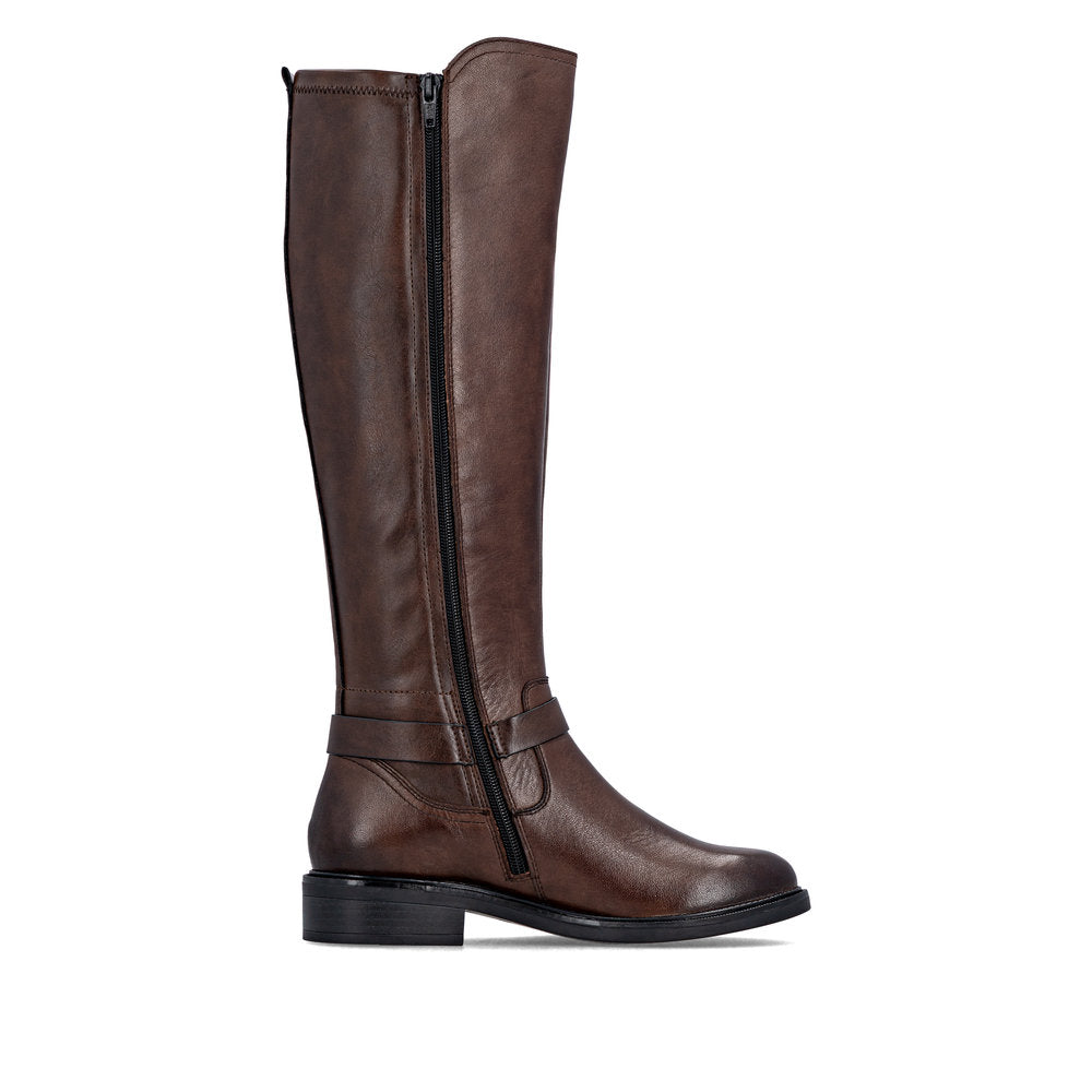 Remonte Ladies Stretch Back Zip Side Long Boot