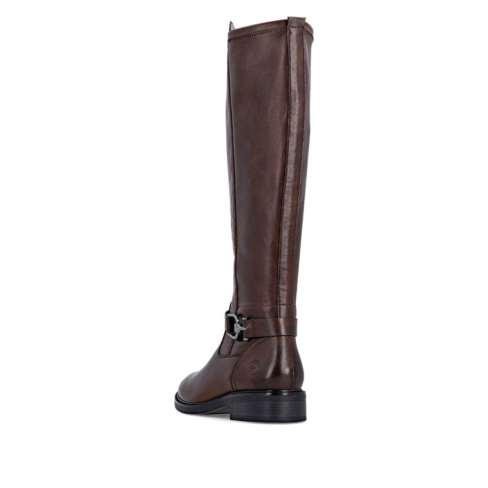 Remonte Ladies Stretch Back Zip Side Long Boot