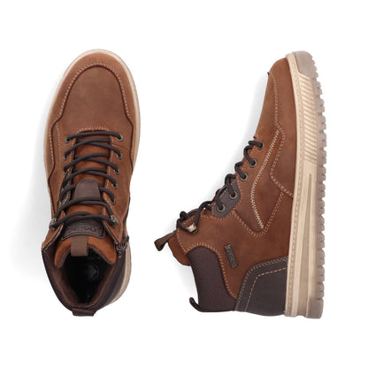 Rieker Mens Tex Lined Waxy Nubuck High Top