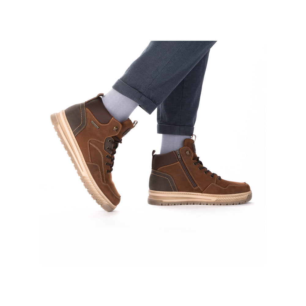 Rieker Mens Tex Lined Waxy Nubuck High Top