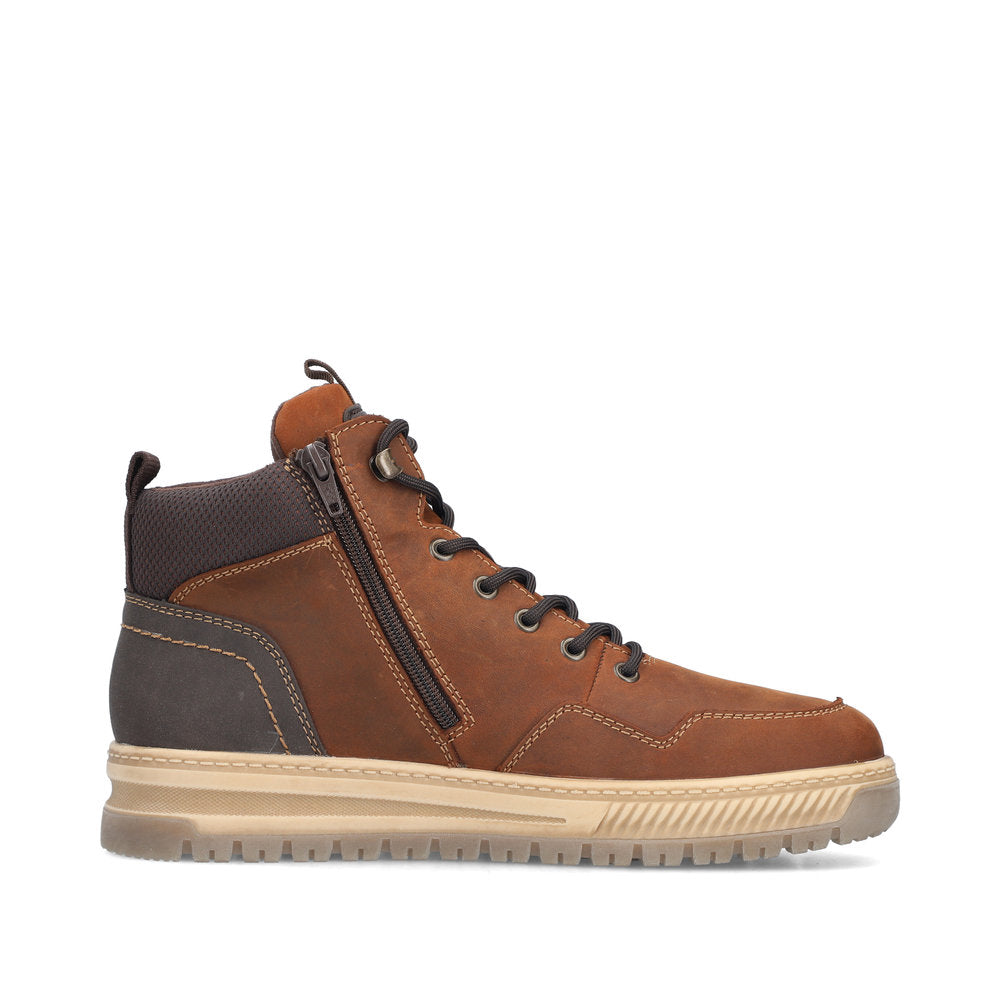 Rieker Mens Tex Lined Waxy Nubuck High Top