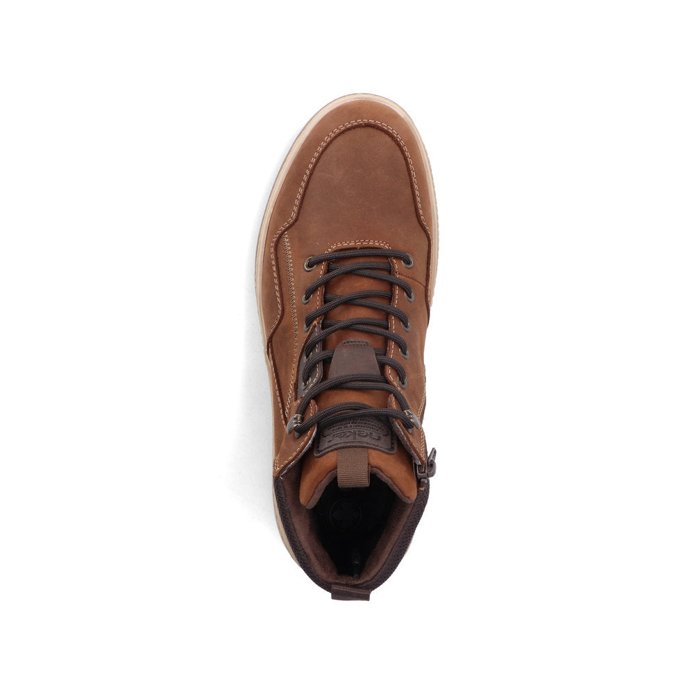 Rieker Mens Tex Lined Waxy Nubuck High Top