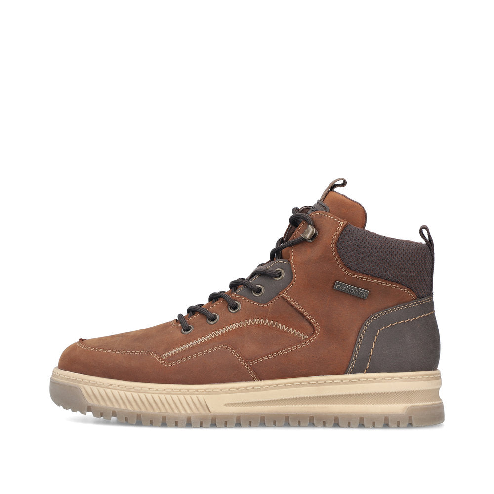 Rieker Mens Tex Lined Waxy Nubuck High Top