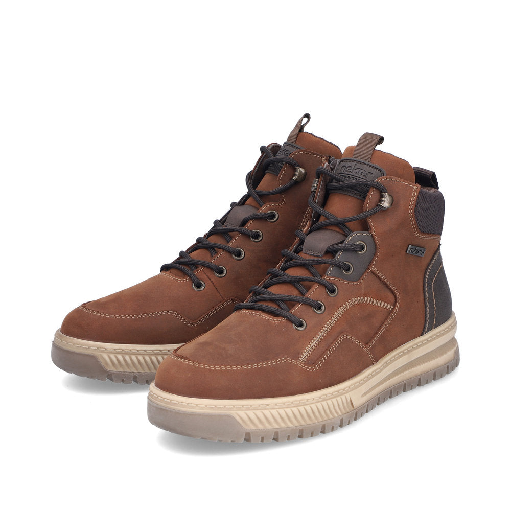 Rieker Mens Tex Lined Waxy Nubuck High Top