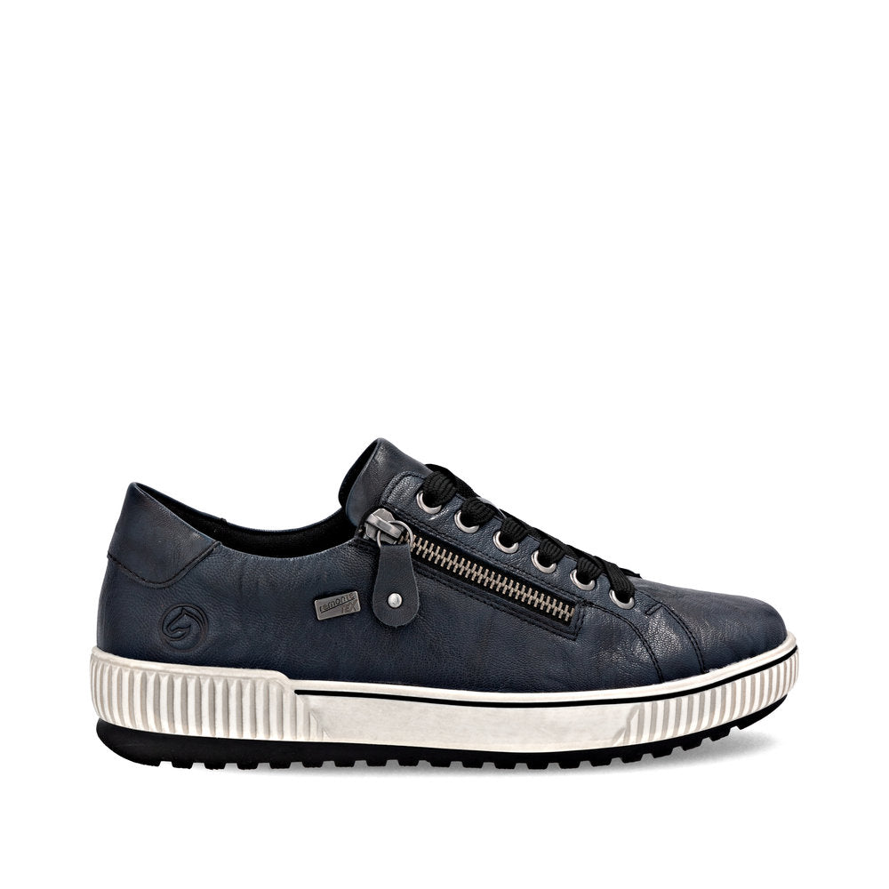 Remonte Ladies Lace Up Zip Side Sneaker