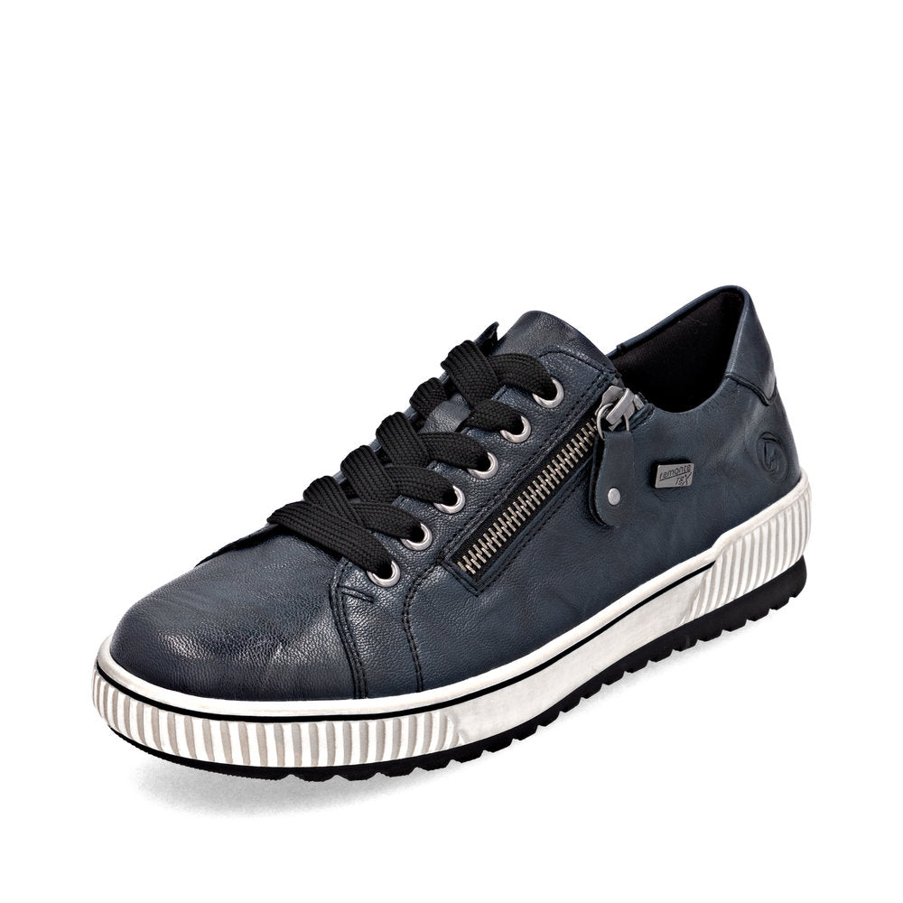 Remonte Ladies Lace Up Zip Side Sneaker