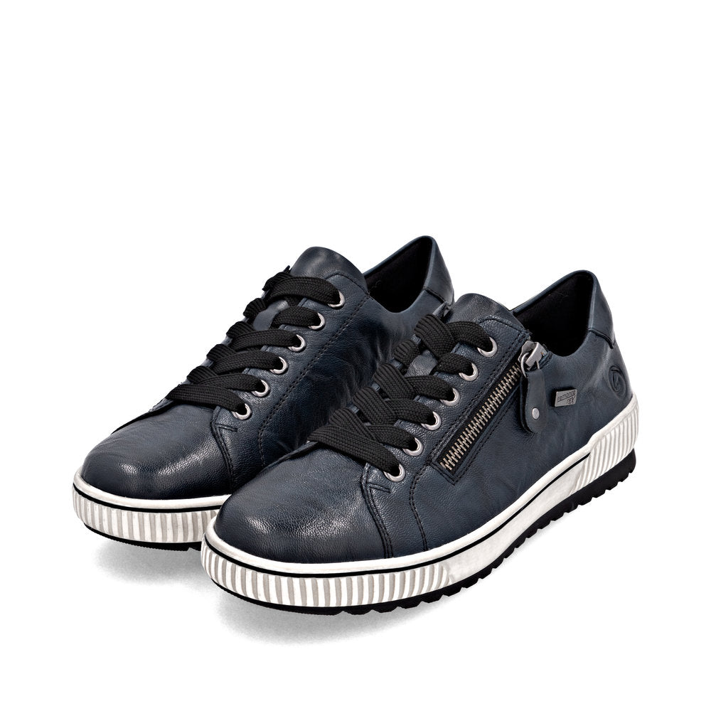 Remonte Ladies Lace Up Zip Side Sneaker