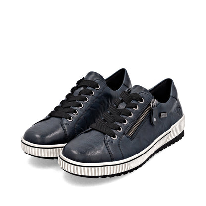Remonte Ladies Lace Up Zip Side Sneaker