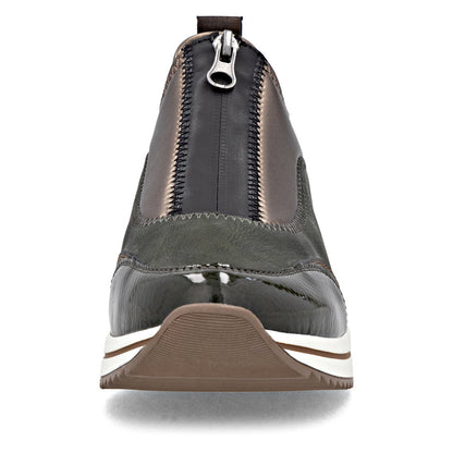 Remonte Ladies Zip Front Wedge Heel Sneaker